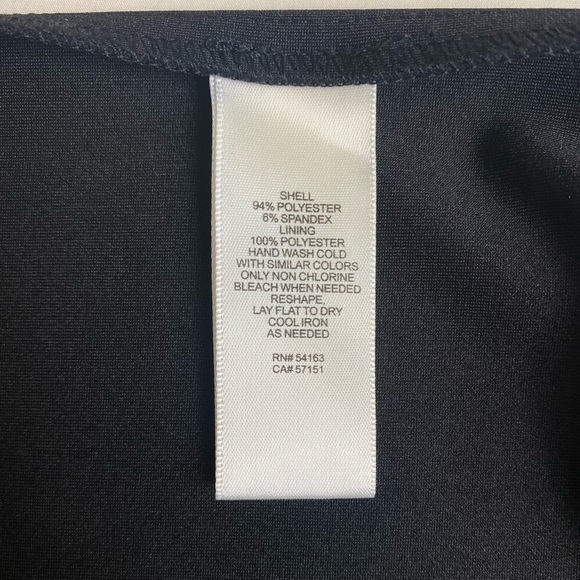 NWT Eliza J Black Ruffled Fit & Flare Dress Size 8 - Picture 8 of 9